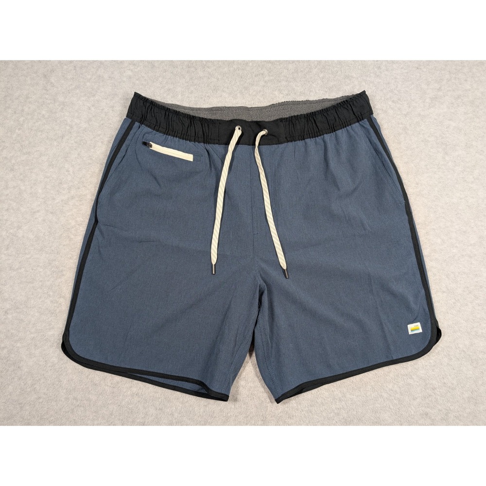 Vuori Men Shorts XL Banks 7" Versatile Performance Athletic Quick Dry Blue